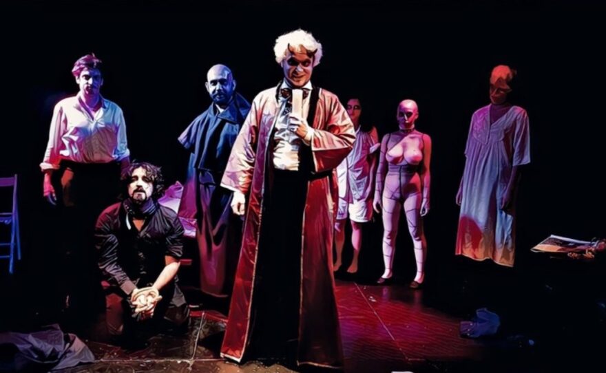 The cast of Grand Guignol de Milan's "Italian Horror Stories" that is being performed at the 2018 San Diego International Fringe Festival.