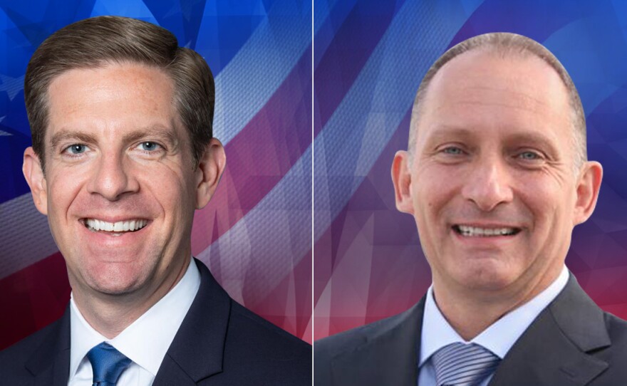 49th Congressional District candidates Mike Levin (left) and Brian Maryott (right) in undated campaign photos.