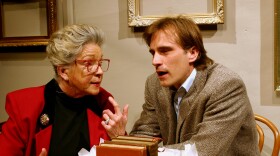 Sandra Ellis-Troy as Gladys Green and Francis Gercke as David in the New Village Arts production of "The Waverly Gallery."