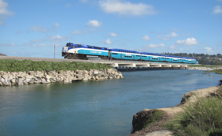 The new rail bridge that will start construction over the San Elijo lagoon is due to be completed in 2018