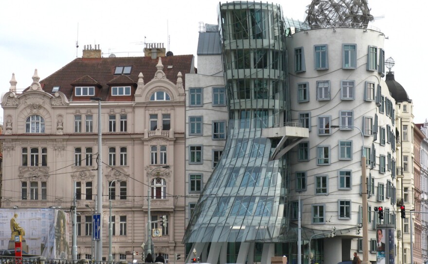 Gehry's "Dancing House" (also known as "Fred and Ginger") in Prague.