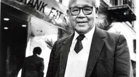 Frank Fat stands in front of his namesake restaurant in this undated photo. 