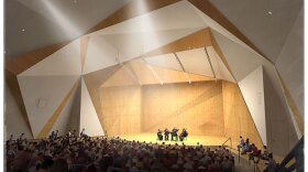 Artist's rendering of the Conrad Prebys Concert Hall.