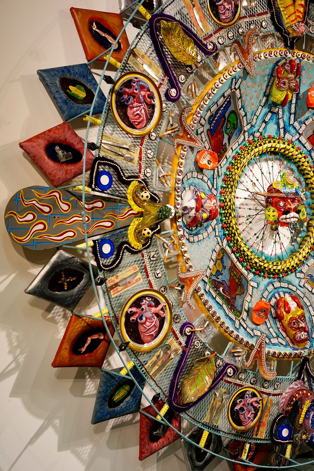 Detail of the de la Torre Brothers' "Oxymodern," shown in an undated photo. The work is currently on view at The Cheech in Riverside, Calif.