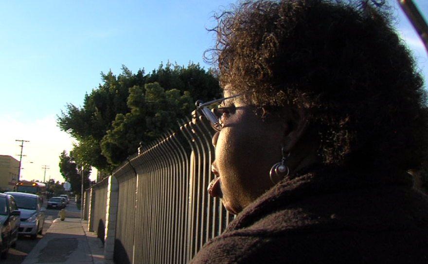 Debora Samuels, a volunteer with the San Diego Organizing Project, works to get people registered to vote and to the polls in the City Heights.