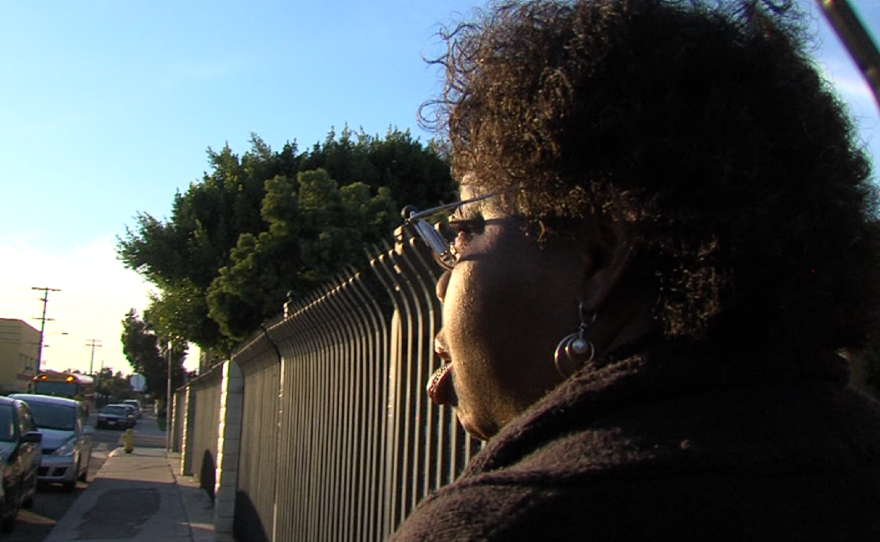 Debora Samuels, a volunteer with the San Diego Organizing Project, works to get people registered to vote and to the polls in the City Heights.
