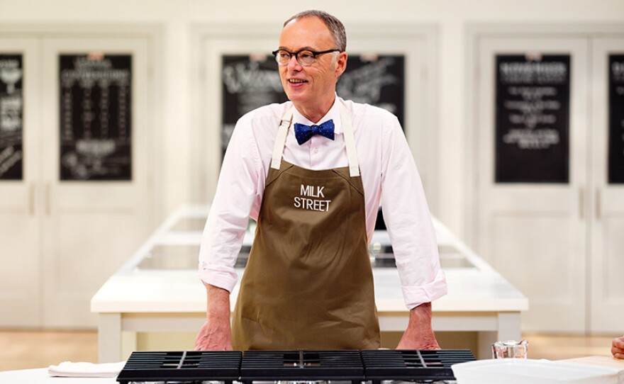 Chris Kimball on the MILK STREET TELEVISION set.