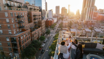 Amazing view at Borrego Rooftop Kitchen + Cocktails