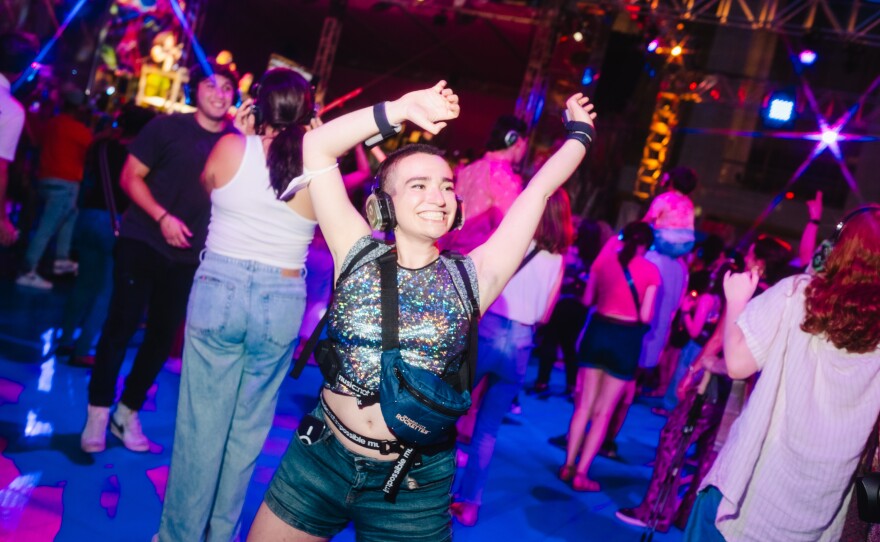 Lily Lipman, who has auditory processing disorder, loved her haptic suit. "It's really cool, because it's not just vibrating on you. It's picking up different things in the music," she said.