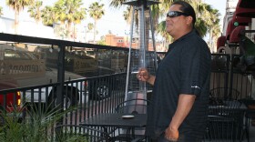 Anthony Chavez of Fallbrook is pictured using the “smoking patio” at Tremont Street Bar and Grill in Oceanside in this undated photo. 