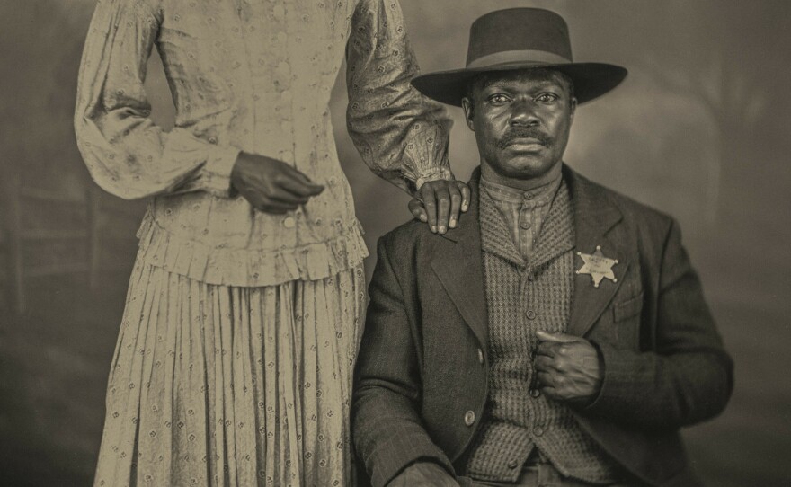 Lauren E. Banks as Jennie Reeves and David Oyelewo as Bass Reeves.