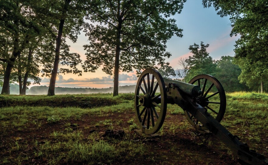 A cannon on the Wilderness National Military Park.