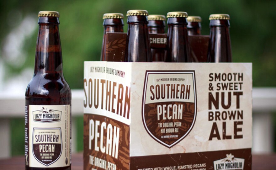 Lazy Magnolia's Southern Pecan Brown Ale is produced in Kiln, Miss.