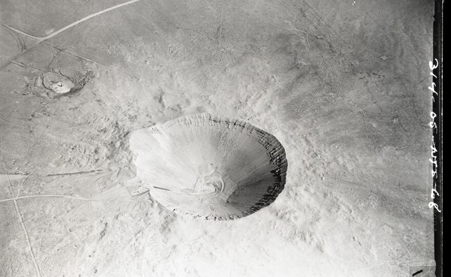The Sedan crater was created on July 6, 1962, when a 104-kiloton nuclear device was detonated underground.