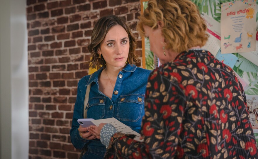 Shown L-R: Becks Starling (Cara Horgan), Judith Potts (Samantha Bond) in MASTERPIECE: THE MARLOW MURDER CLUB, Season 2 Episode 6.