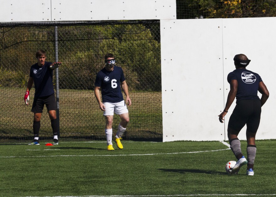 Video Firstever US blind soccer men’s national team hold tryouts in