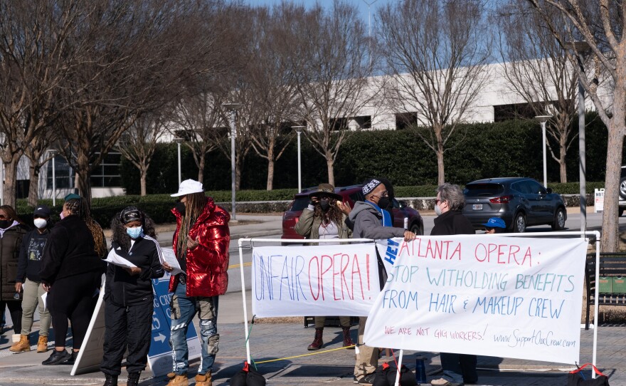 Hair and makeup workers at The Atlanta Opera started the push to unionize in 2020, when they went back to work without healthcare benefits in the midst of the pandemic.