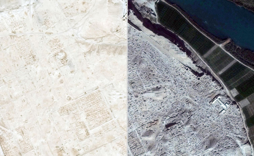 A Web application created by the American Association for the Advancement of Science has tracked the destruction of Dura Europos between 2011 and 2014 using satellite imagery.