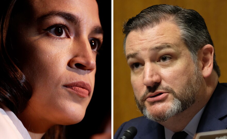 Rep. Alexandria Ocasio-Cortez and Sen. Ted Cruz vowed on Twitter to work together on legislation banning members of Congress who leave office from lobbying.