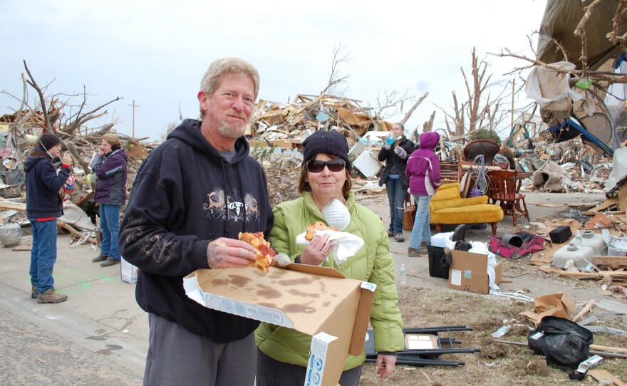 Phil and Ella Bolam have lost their home of 20 years but are glad to have survived. "It was a horrifying experience," Phil says, "and I jump out of airplanes for fun."