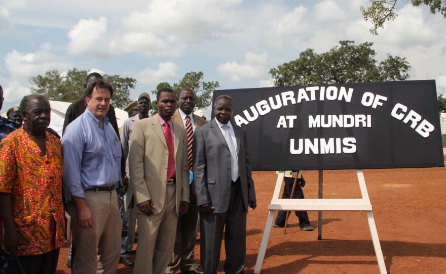 David Gressly (second from left) in South Sudan in 2010. Until recently, Gressly was second in command of the U.N. mission in Congo. On May 23, he was appointed emergency Ebola coordinator.