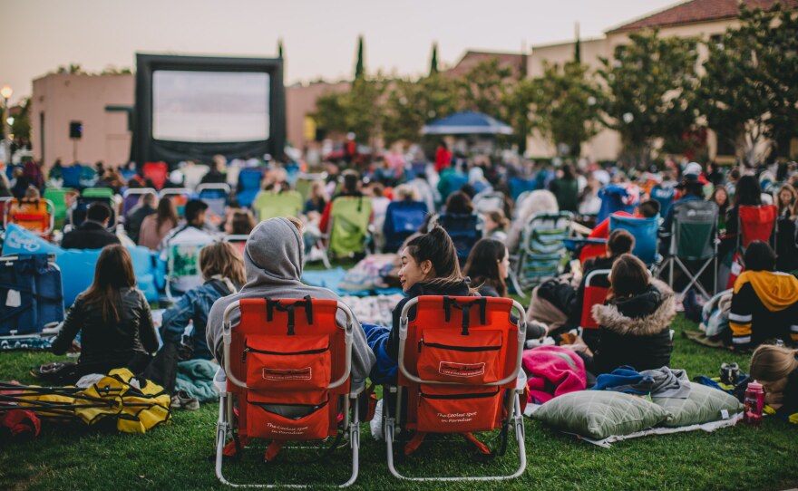 A 2017 photo from Liberty Station Outdoor Movies.
