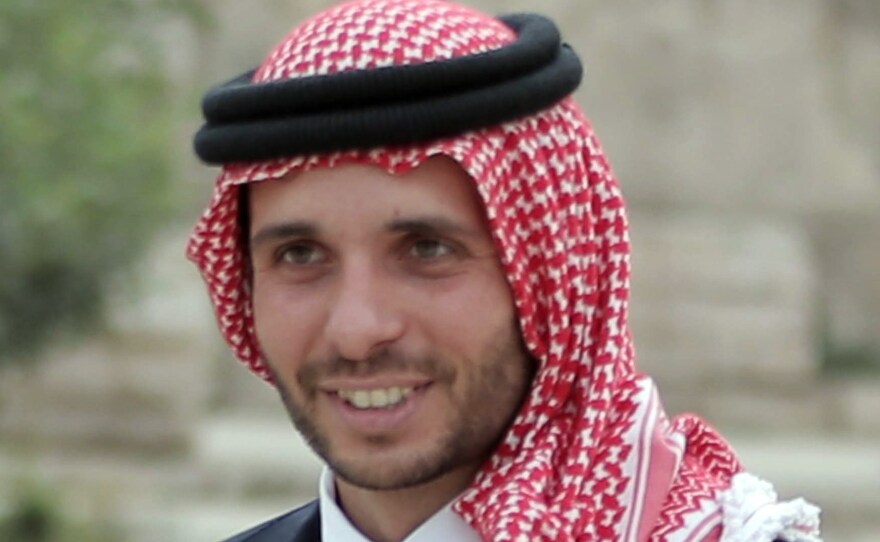 Jordan's Prince Hamzah Bin Al-Hussein, the half-brother of King Abdullah II, said Saturday that he's been placed under house arrest, a claim disputed by authorities.
