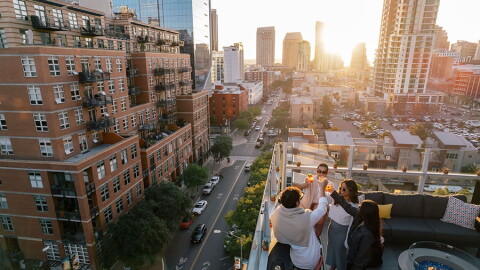 Amazing view at Borrego Rooftop Kitchen + Cocktails