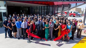 Students and Faculty celebrate the opening of the new 29.1 million dollar Public Safety Training Center. It will be a hub for educating the next generation of first responders, Sept. 10, 2021.