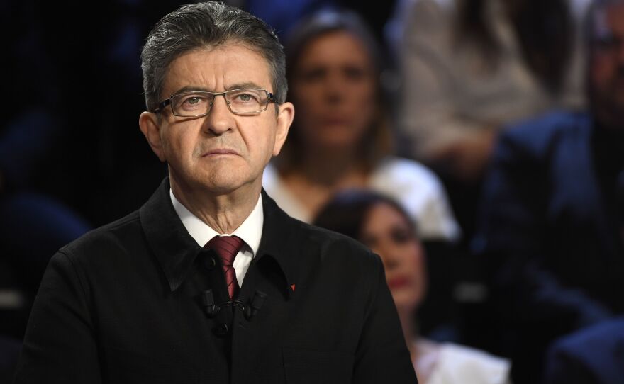 Jean-Luc Melenchon is the presidential candidate for the far-left coalition La France Insoumise ("Untamed France").