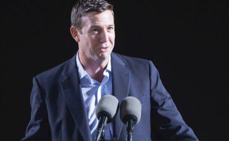 Congressman Duncan Hunter, R-Alpine, speaks to General Dynamics, April 24, 2015.