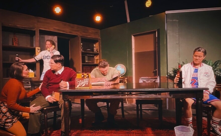 The cast of Richard Fouts' "First Day in December."