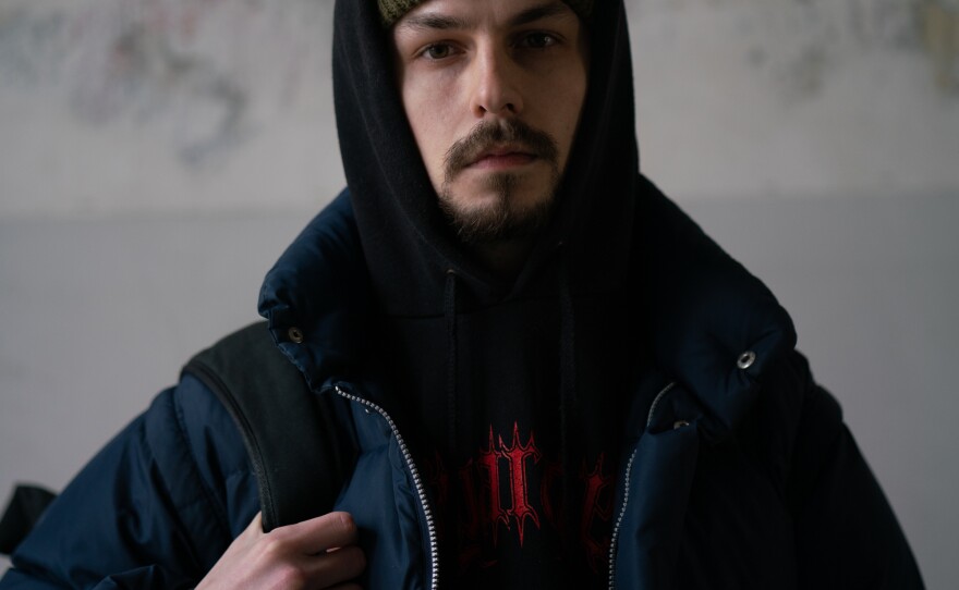 Stepan Burban, aka Palindrom, is a rapper in Lviv and is trying to help displaced people.