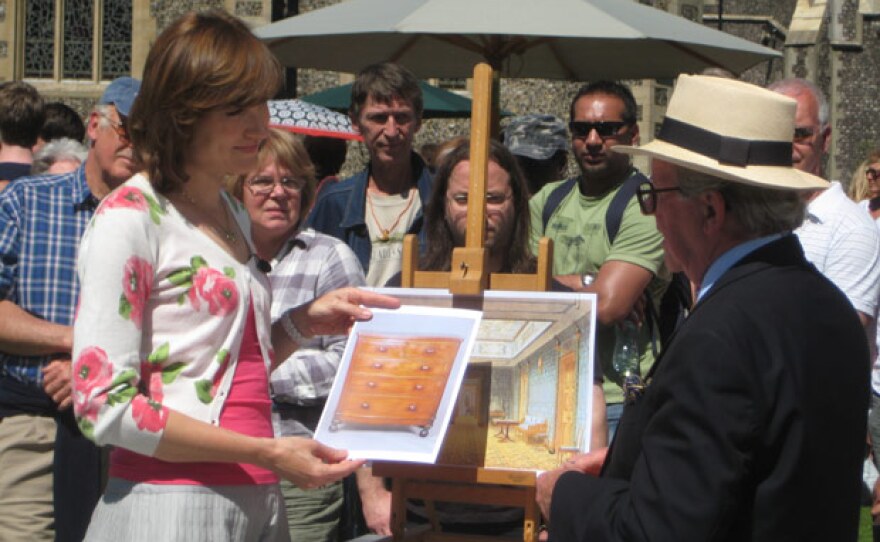 ANTIQUES ROADSHOW presenter Fiona Bruce talks to furniture specialist John Bly about his Most Seen Most Wanted items.