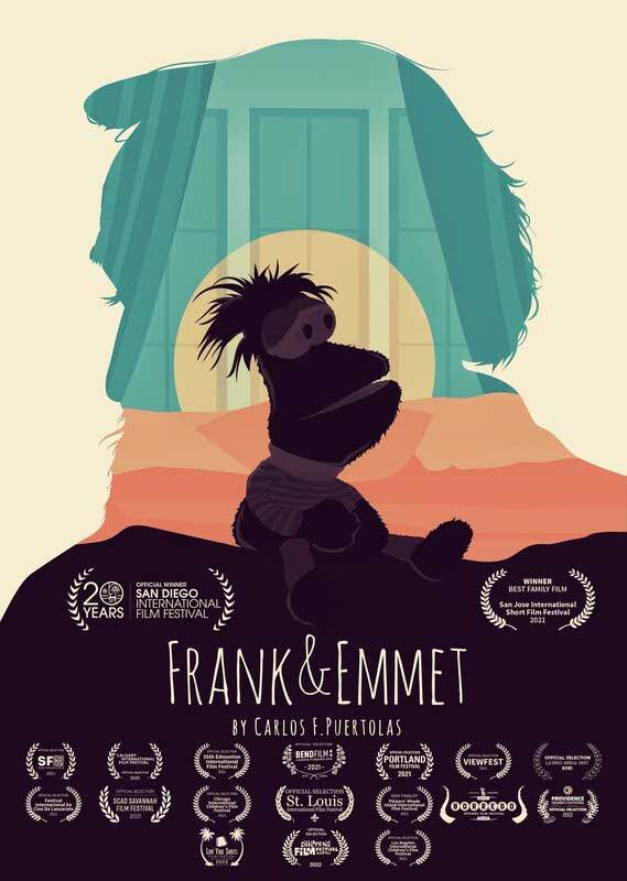 Poster for the short film "Frank & Emmet," which is part of the San Diego International Film Festival's January virtual screening, Jan. 20-21, 2022.