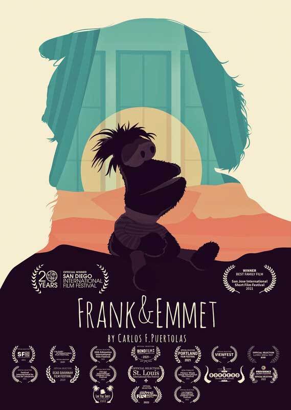 Poster for the short film "Frank & Emmet," which is part of the San Diego International Film Festival's January virtual screening, Jan. 20-21, 2022. 