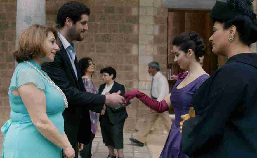 Badia meets a potential suitor in "Villa Touma"