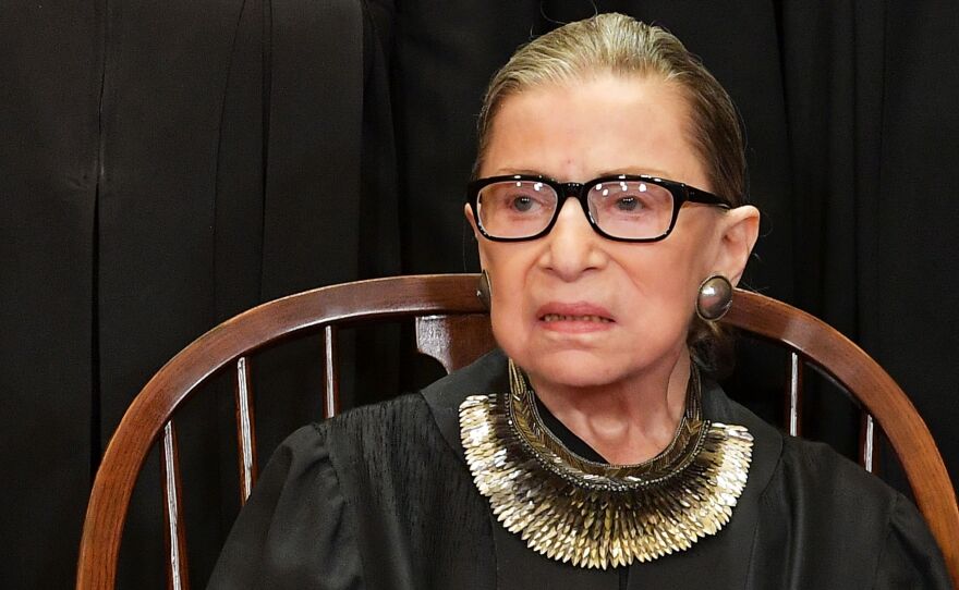 Supreme Court Justice Ruth Bader Ginsburg poses for the official photo at the Supreme Court in Washington, D.C. in 2018.