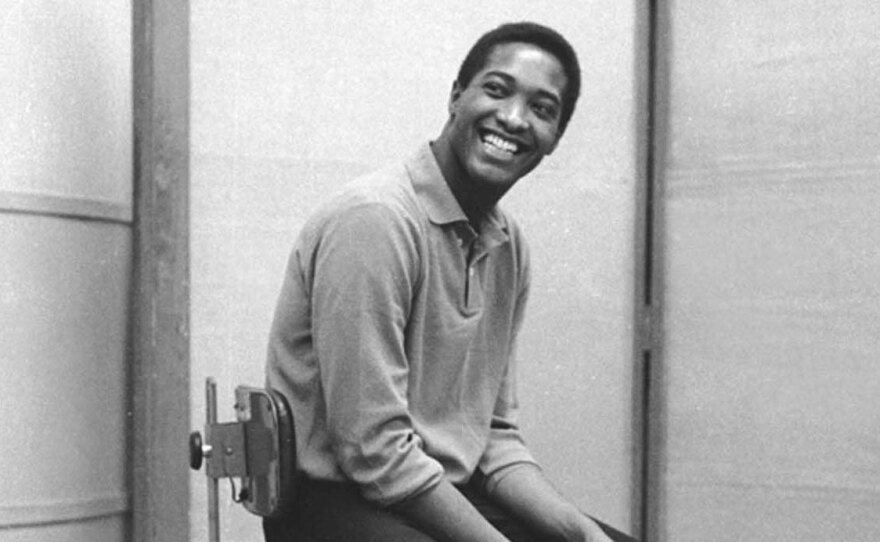 Sam Cooke in the studio in the early 1960s.