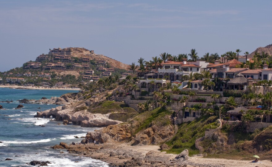 <p>The number of people visiting Mexico — and staying at least one night in places such as Cabo San Lucas, in Baja California state (shown here) — has rebounded this year and is almost at a record level, according to the government. </p>