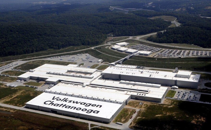 Volkswagen's car plant in Chattanooga, Tenn., is the company's only one in the U.S. It's also the only VW plant around the world without a workers union.