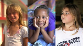 FRONTLINE spent months following three young girls, (l-r) Kaylie, Jasmin and Brittany, who are growing up amidst their families’ struggles against financial ruin.