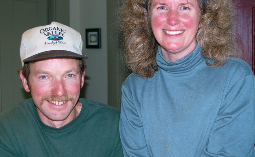 With the help of their teenage son, Max, Tim Maikshilo and Kristen Dellert run the small organic dairy by themselves.  They say being a part of the co-op Organic Valley has been an enormous support and resource for them.