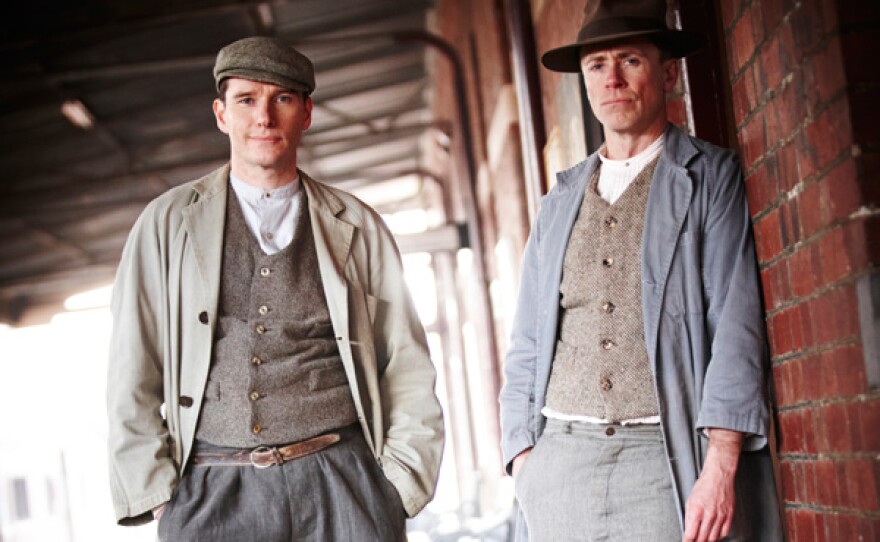 Cec (Anthony Sharpe) and Bert (Travis McMahon) from episode two "Murder On The Ballarat Train."