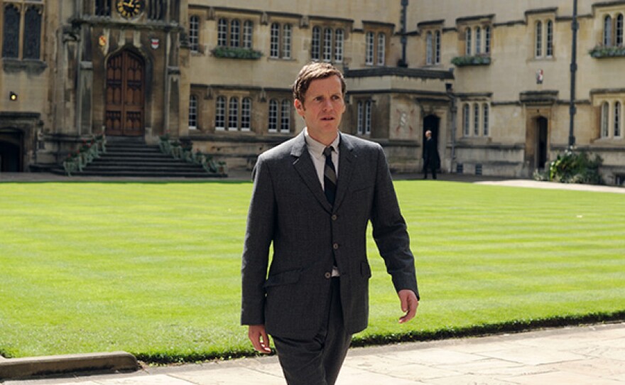 Shaun Evans as Endeavour Morse.