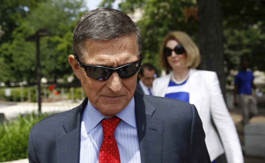 Former Trump national security adviser Michael Flynn, pictured in June 2019, had a hearing on Friday about the government's effort to drop its case against him.