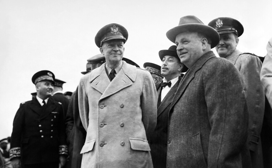 Dwight Eisenhower, seen here in France in 1951, was the first Supreme Allied Commander of NATO.