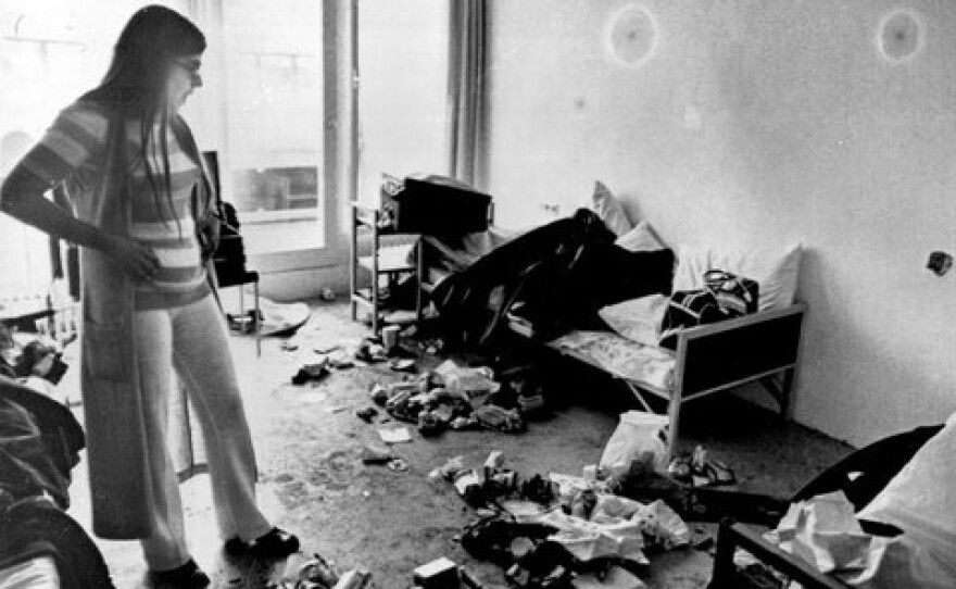 Room where hostages were held in Olympics Village in 1972, Munich, Germany.