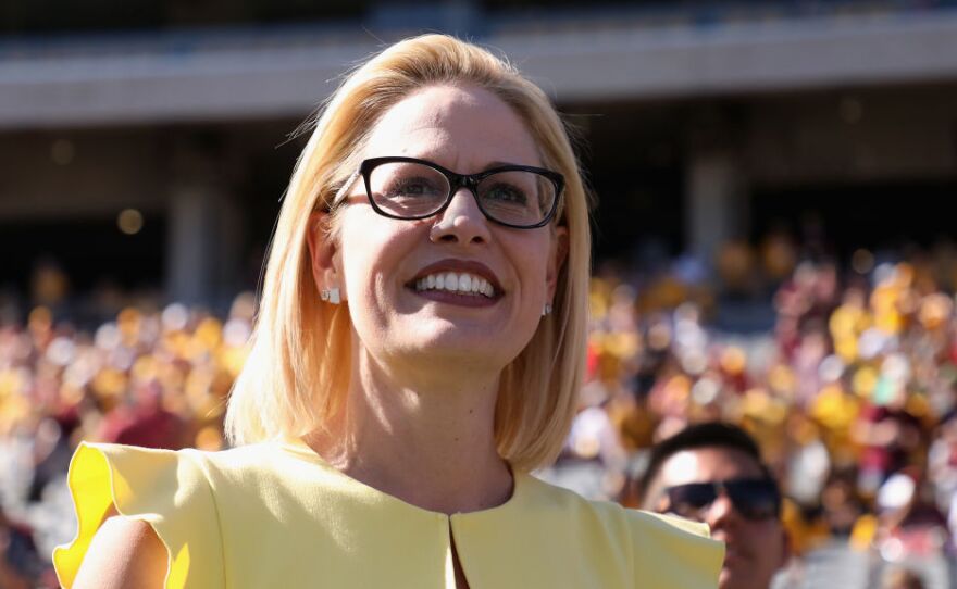 Democrat Kyrsten Sinema is projected to win the Arizona Senate race, according to the Associated Press.