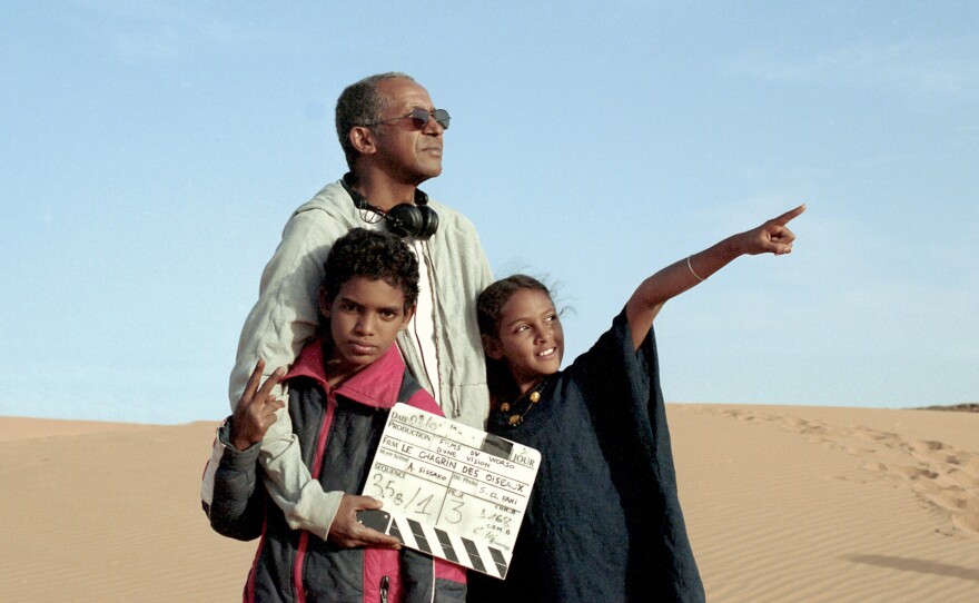 Director Abderrahmane Sissako cast youngsters Mehdi A.G. Mohamed (left) and Layla Walet Mohamed (right), who followed him everywhere when he visited the refugee camp where she lives.